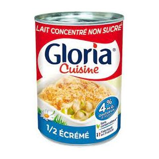 Lait Concentré non Sucré Demi-Écrémé Gloria 4%Mg Boîte 410G – Carrefour on  Board Martinique