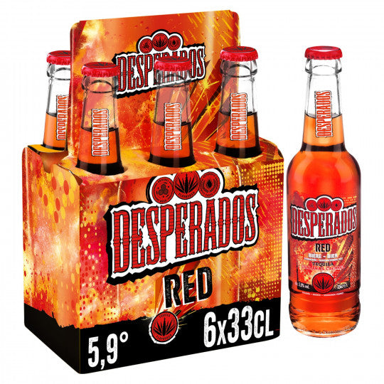 Carton Bière aromatisé DESPERADOS Red : 24x33cl – WestinDrink