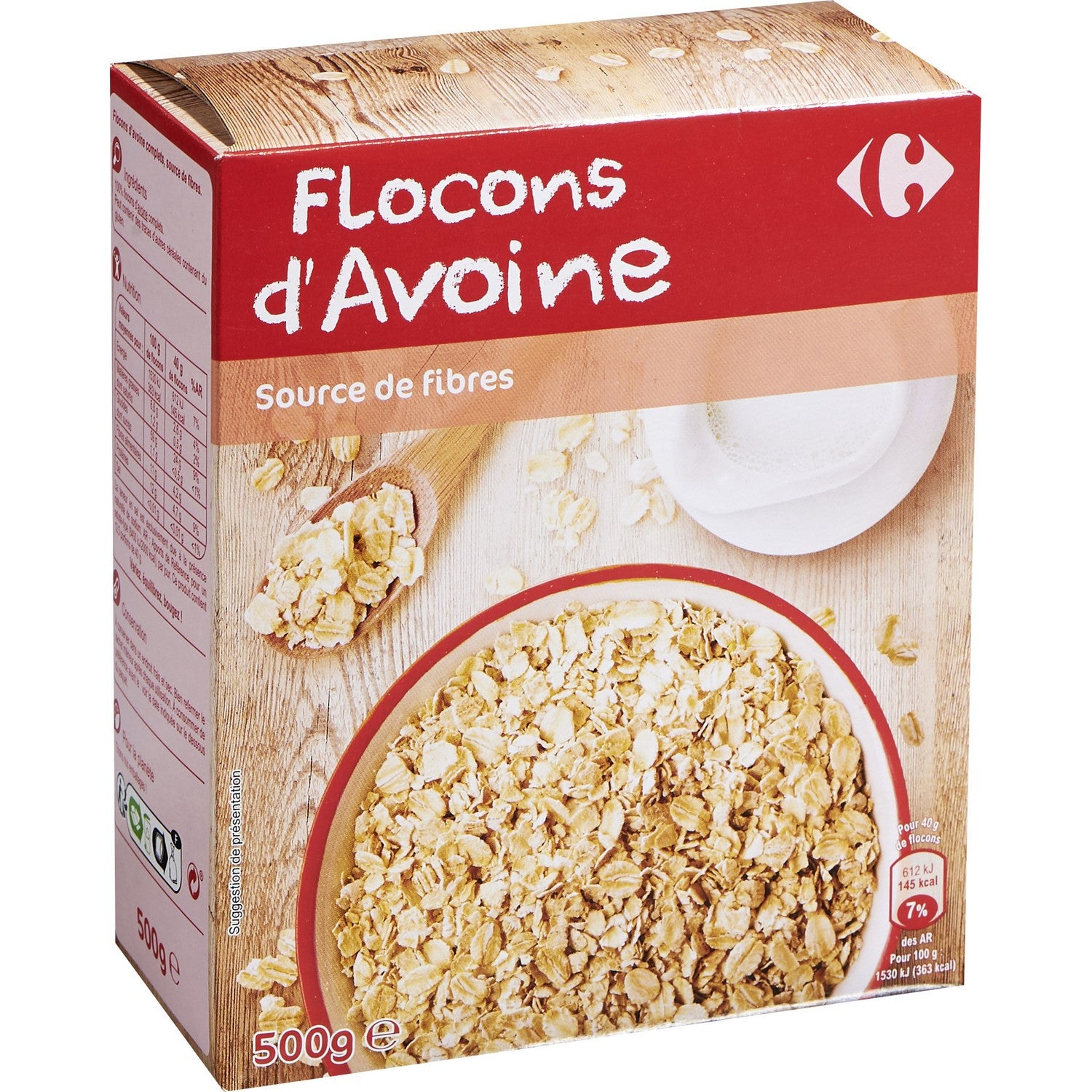 Céréales Flocons D'Avoine Carrefour 500g – Carrefour on Board
