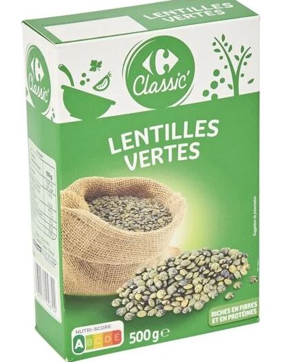Lentilles Vertes Bio - 500g